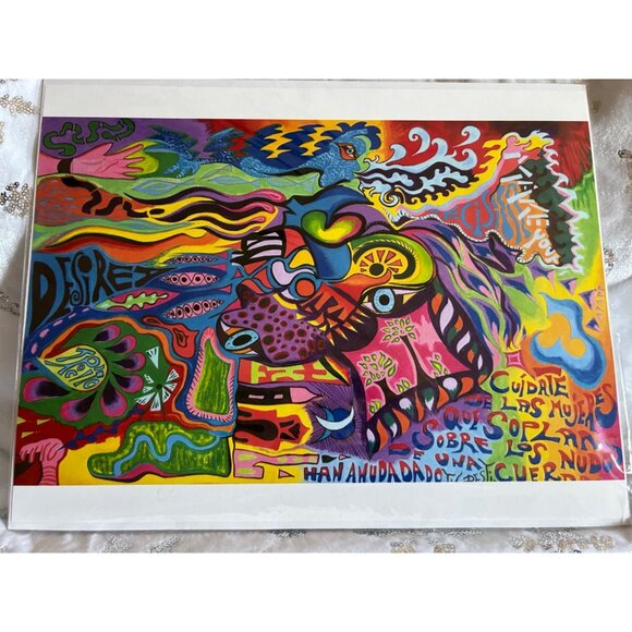 Anna Bateson "Desire" Colorful Abstract Art Print Collectible Artwork - Picture 2 of 9